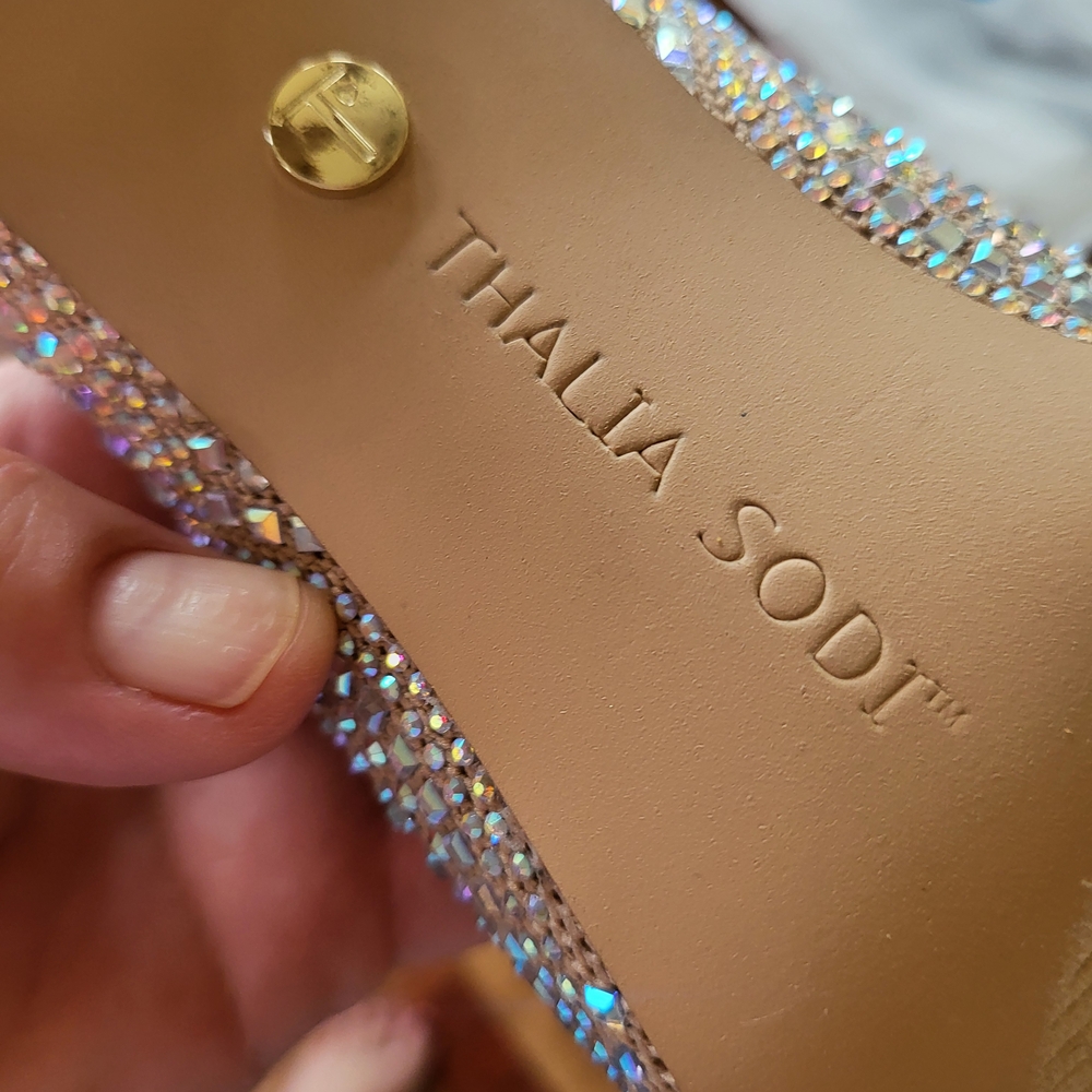 Thalia Sodi Crystal Glitter Pumps- NEW - Picture 6 of 7